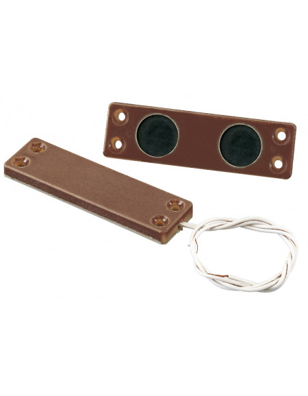 Contatto Magnetico Allarme 31mm Per Serramenti | Universale Con Cavo 100cm | Tamper Antimanomissione - Foto 3